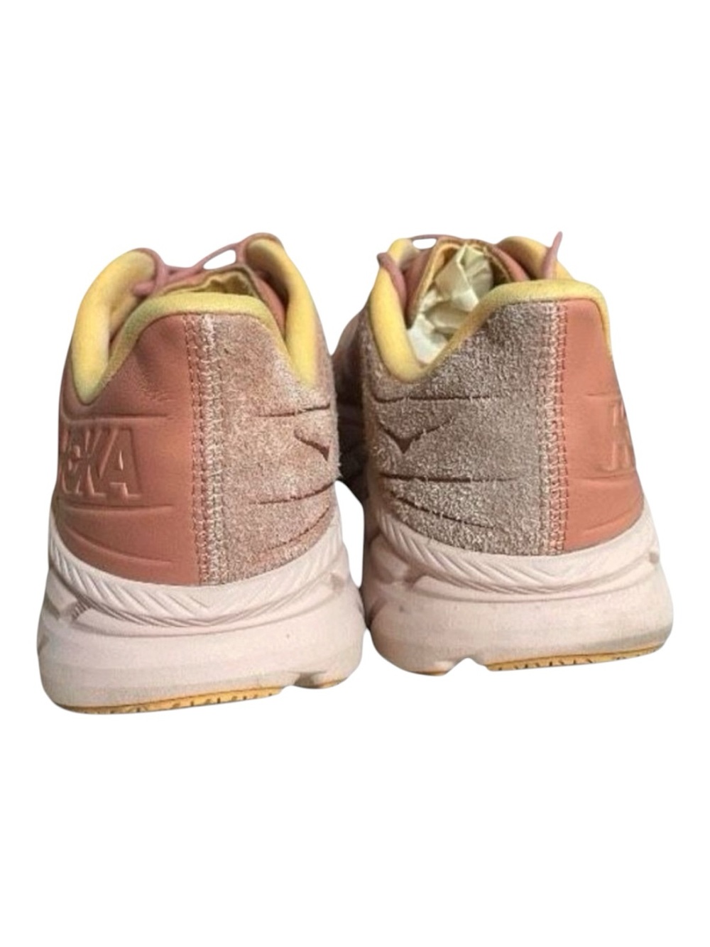 Hoka One One Clifton LS Mens Size 13  -1141550 Earth Peach Running Sneakers - Picture 9 of 13
